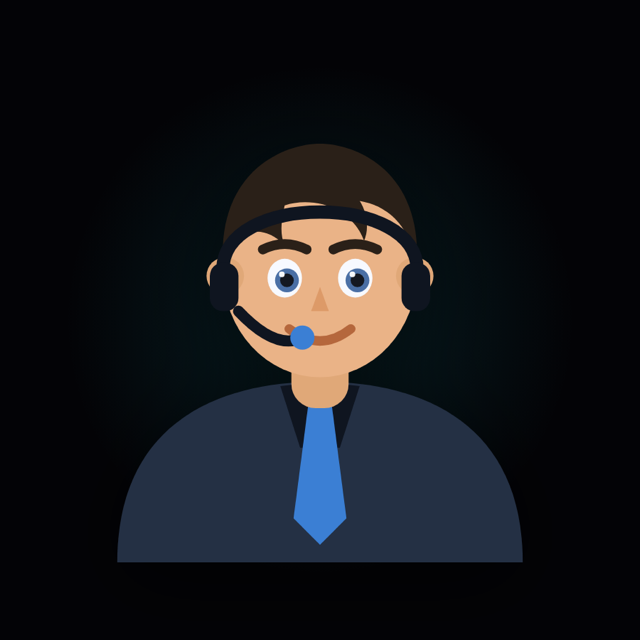 GM Forge, the AI chess coach in ChessForge, wearing a headset — he watches your game live and stops you before you blunder